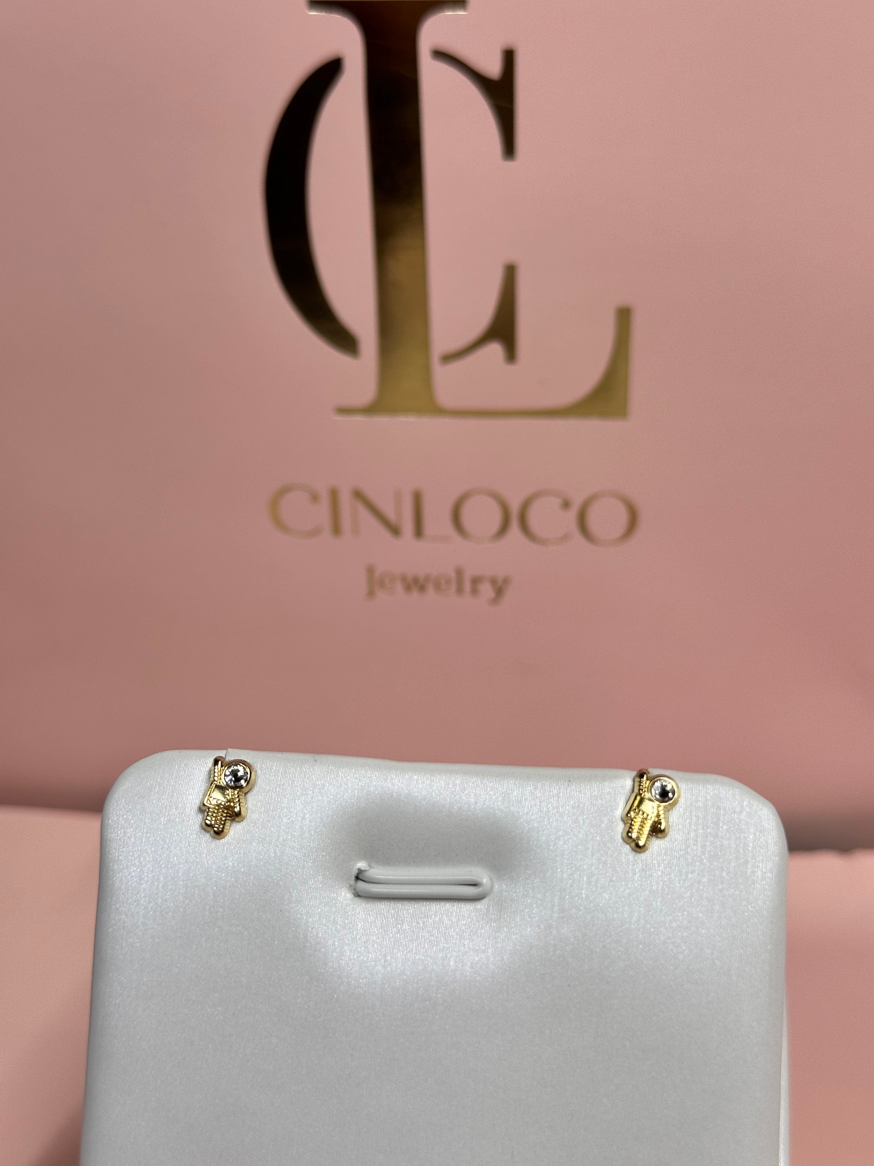 Solid Gold Screw Back Studs - CinloCo