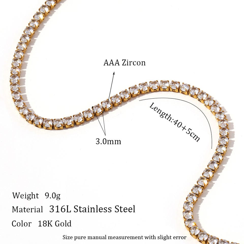 Andrea Tennis Necklaces - CinloCo