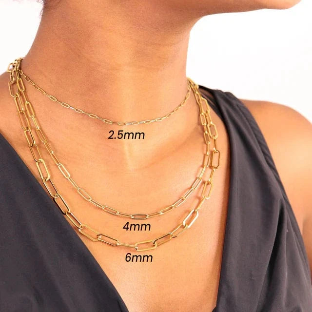 Classic Paper Clip Necklace - CinloCo