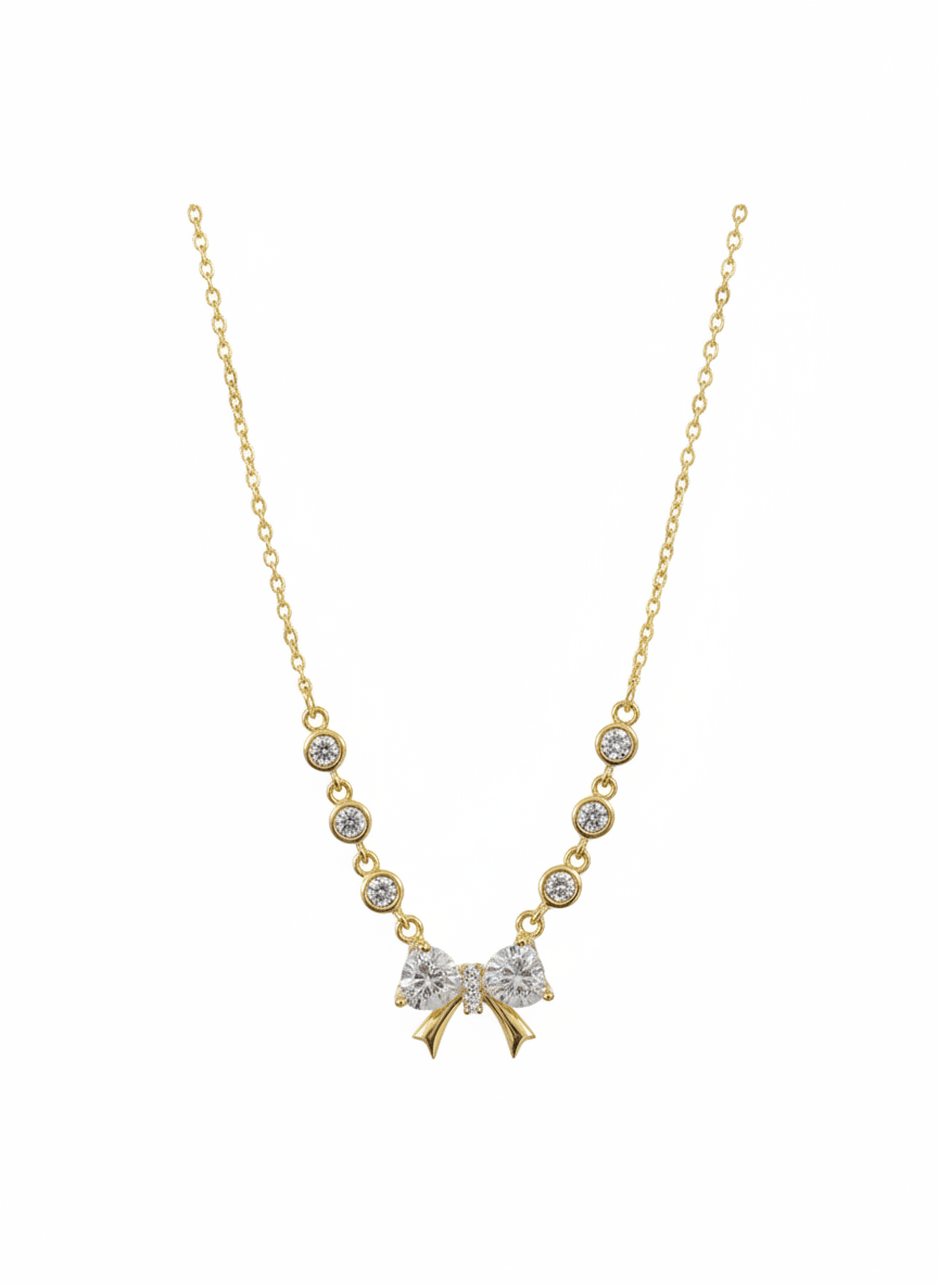 Dainty Bow Necklace
