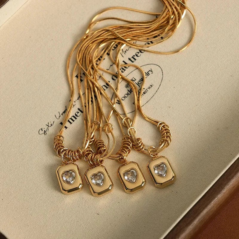 Heart Block Necklace