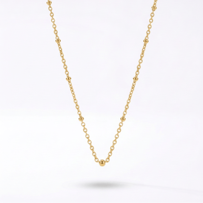 Golden Beaded Necklace