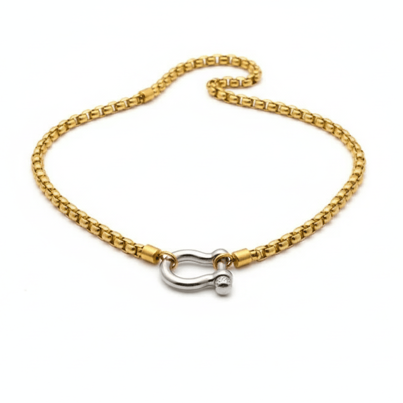 Wild Horseshoe Gold Necklace
