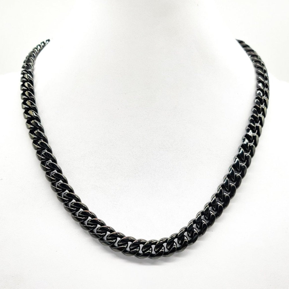 Black Cuban Link Chain - CinloCo