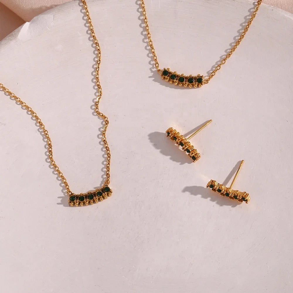 Aurora Necklace & Earring Set - CinloCo
