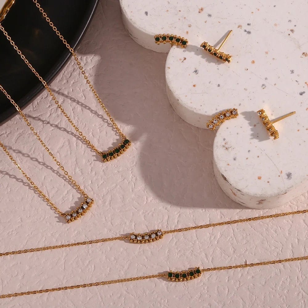 Aurora Necklace & Earring Set - CinloCo