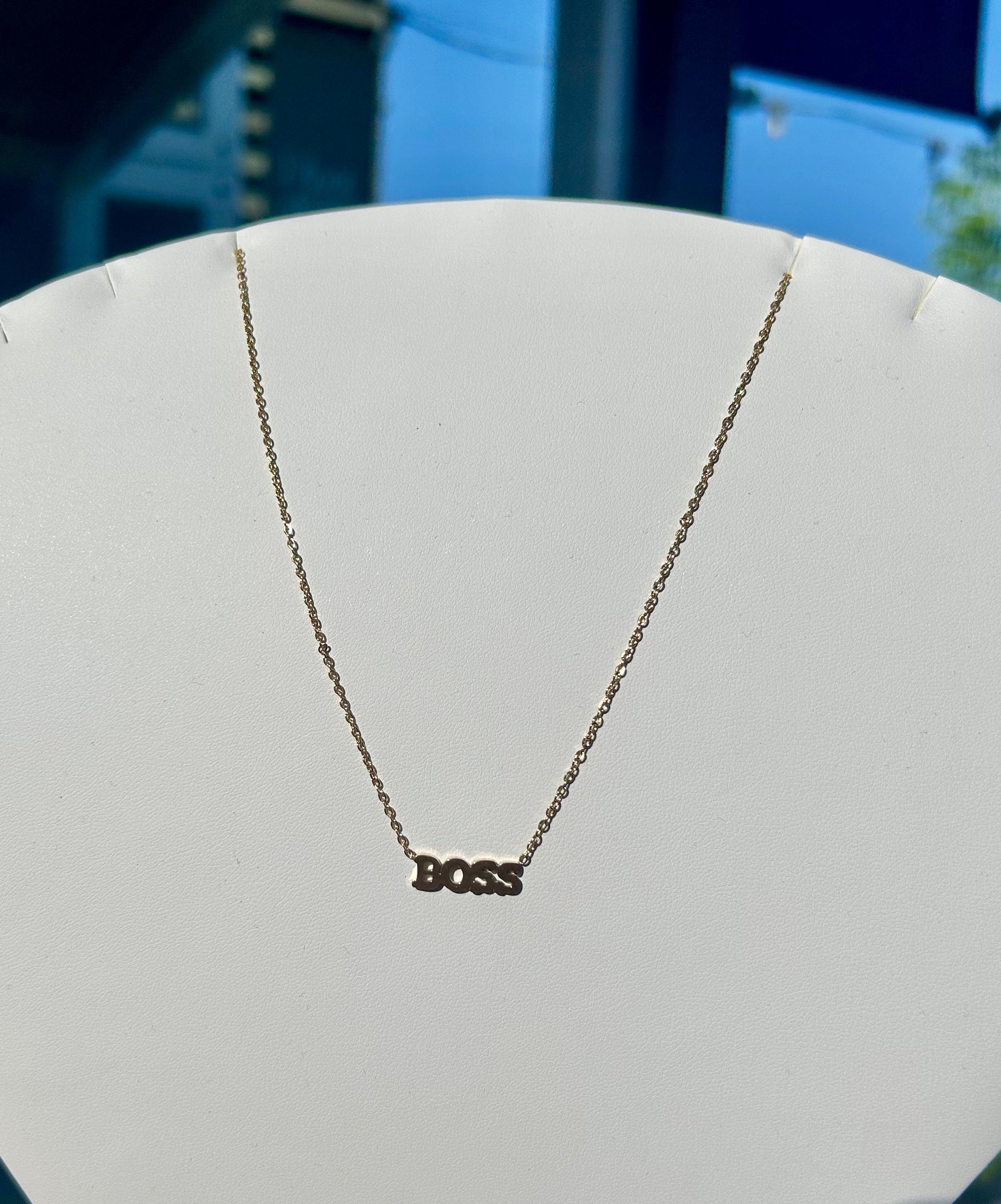 Boss Letter Necklace - CinloCo