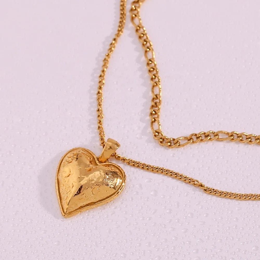 Heart Necklace Layered - CinloCo