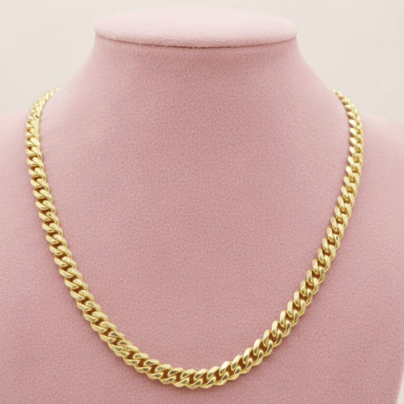 Miama Cuban Link Chains in 14K gold