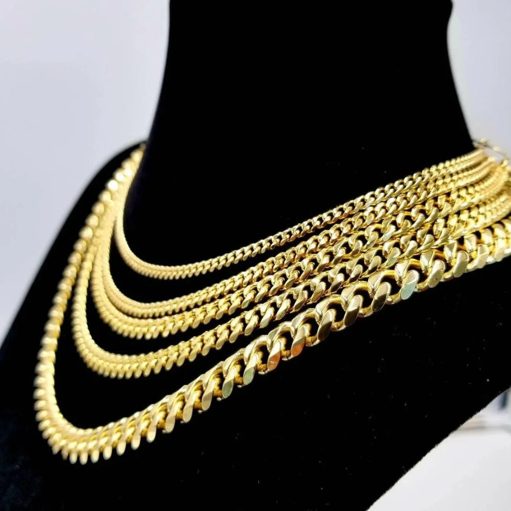 Miama Cuban Link Chains in 14K gold - CinloCo