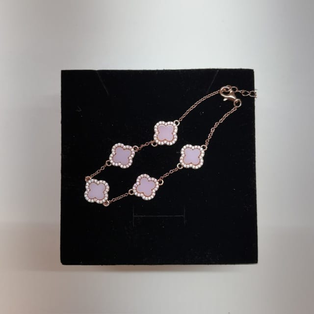 Pink Clover Bracelet