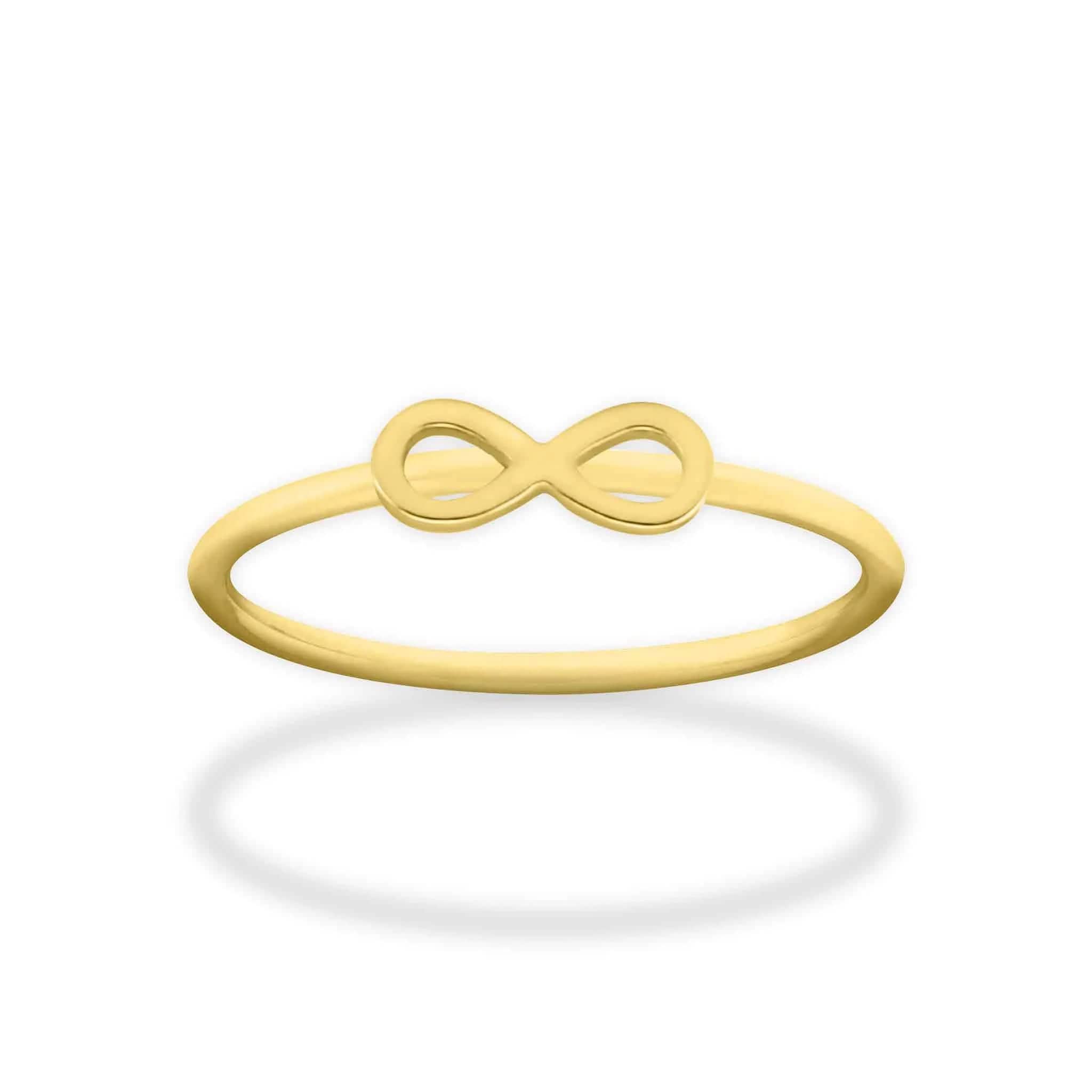 Dainty Love Shape Stackable Rings in Gold - CinloCo