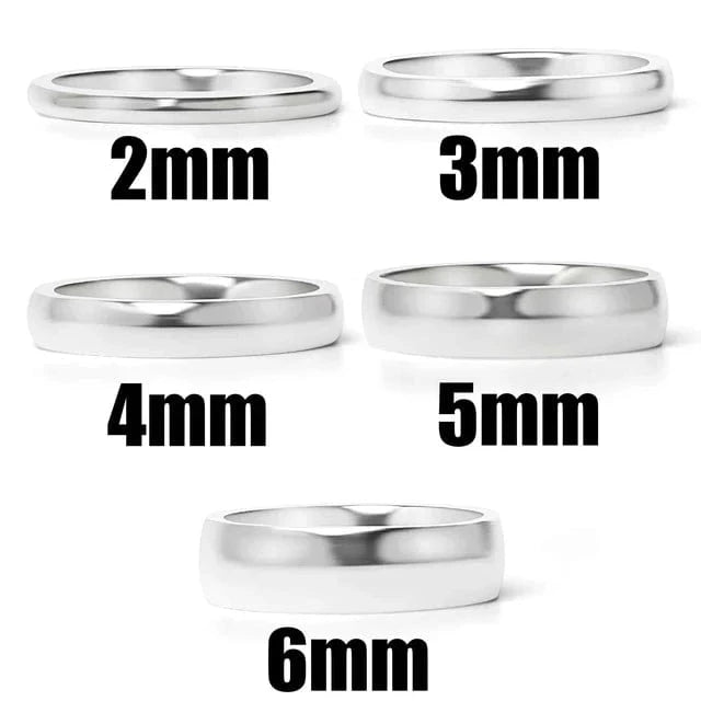 Highly Polished Rounded Stainless Steel Band - CinloCo
