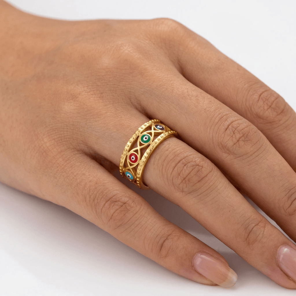 Mati Gold Adjustable Ring - CinloCo