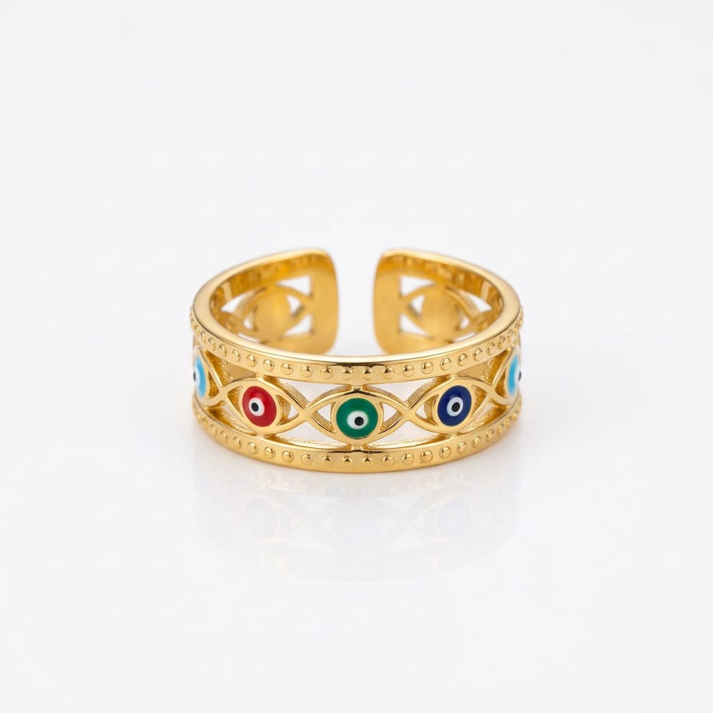 Mati Gold Adjustable Ring - CinloCo