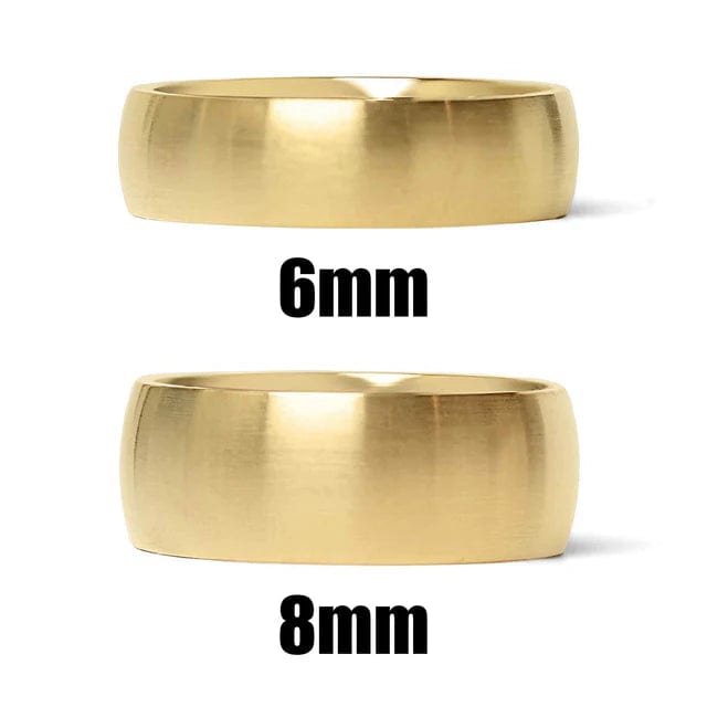 Matte Gold Band Ring - CinloCo