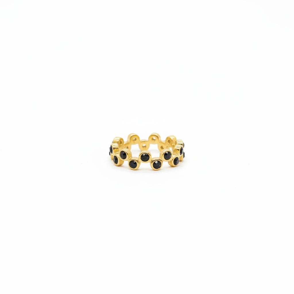 Wavy Gem Ring