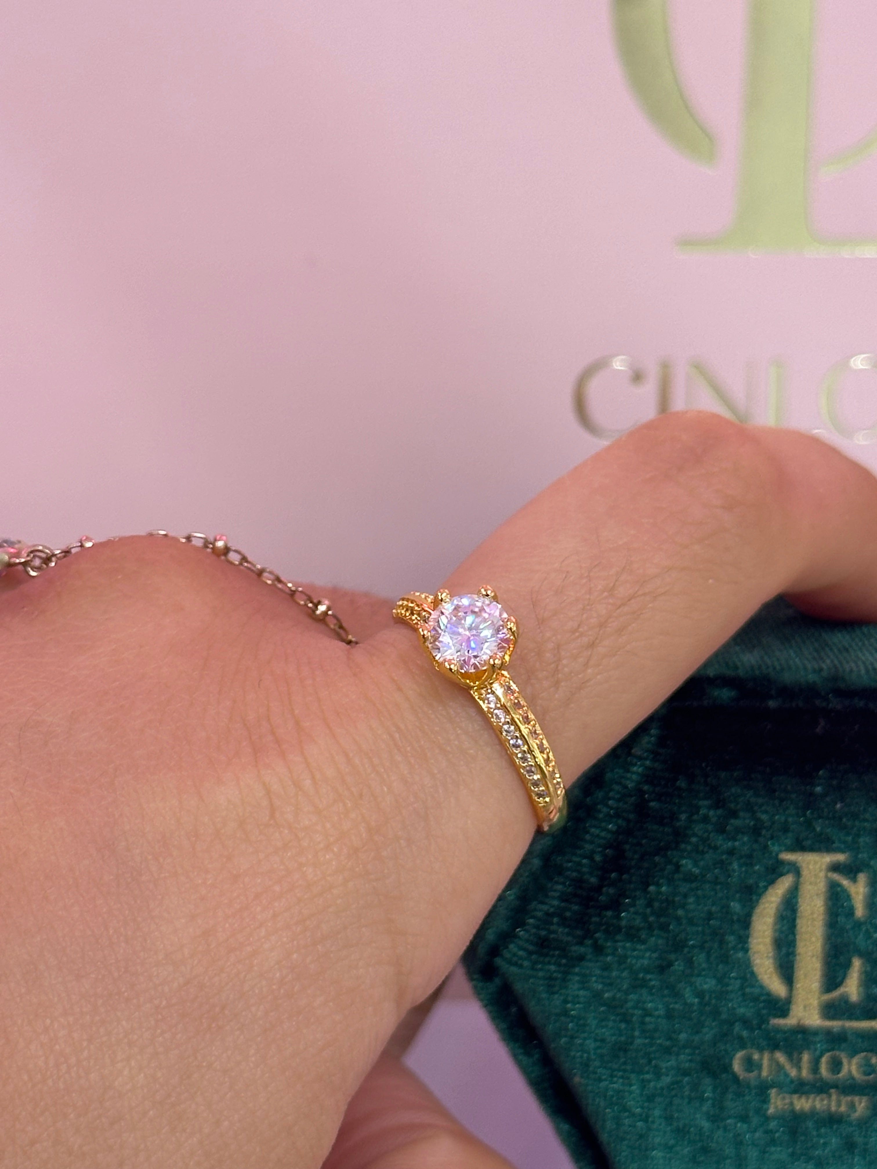 Angelic Moissanite Ring