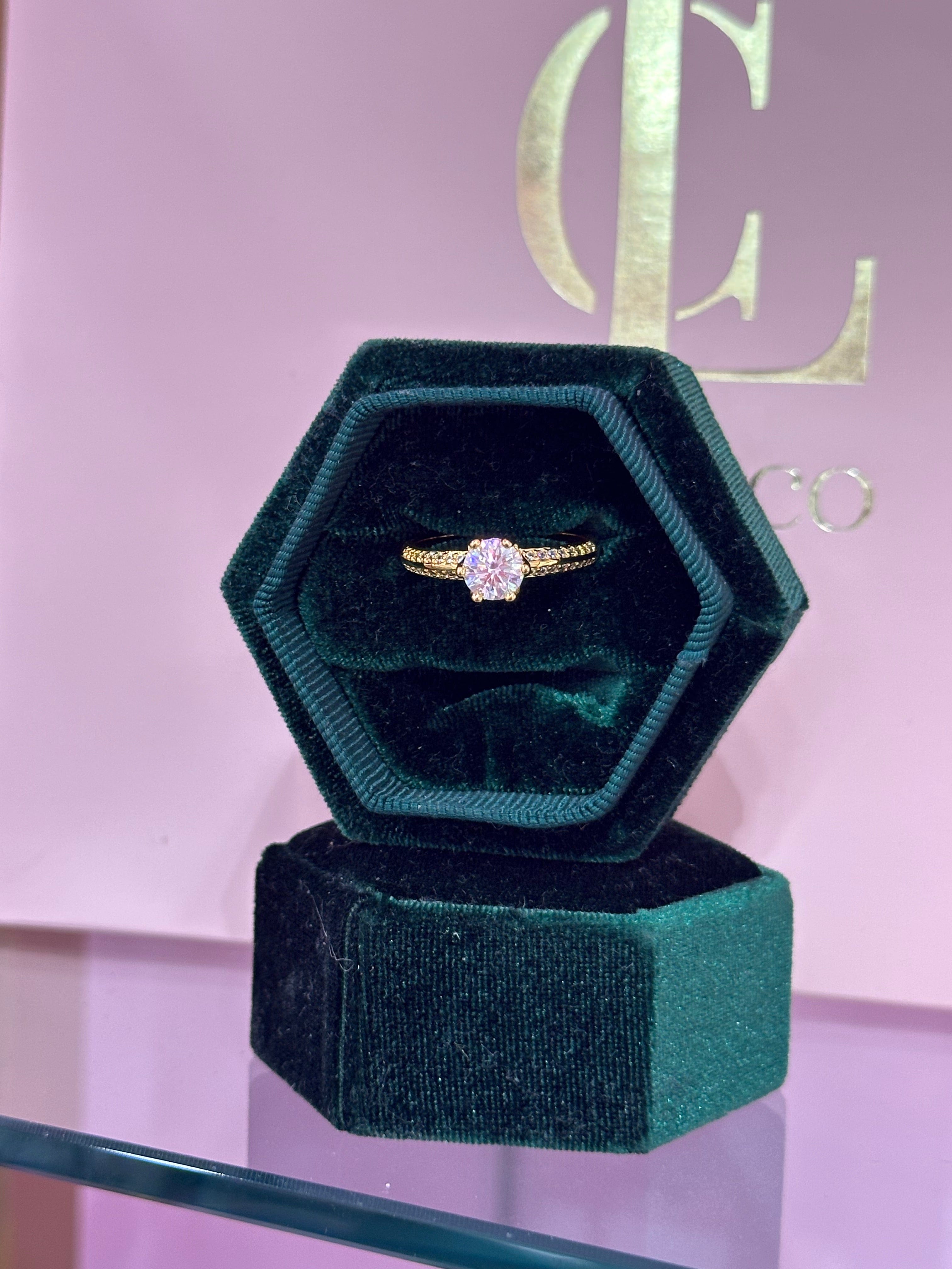 Angelic Moissanite Ring