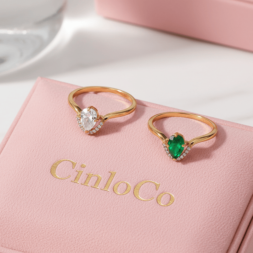 Vintage Oval Zircon Ring