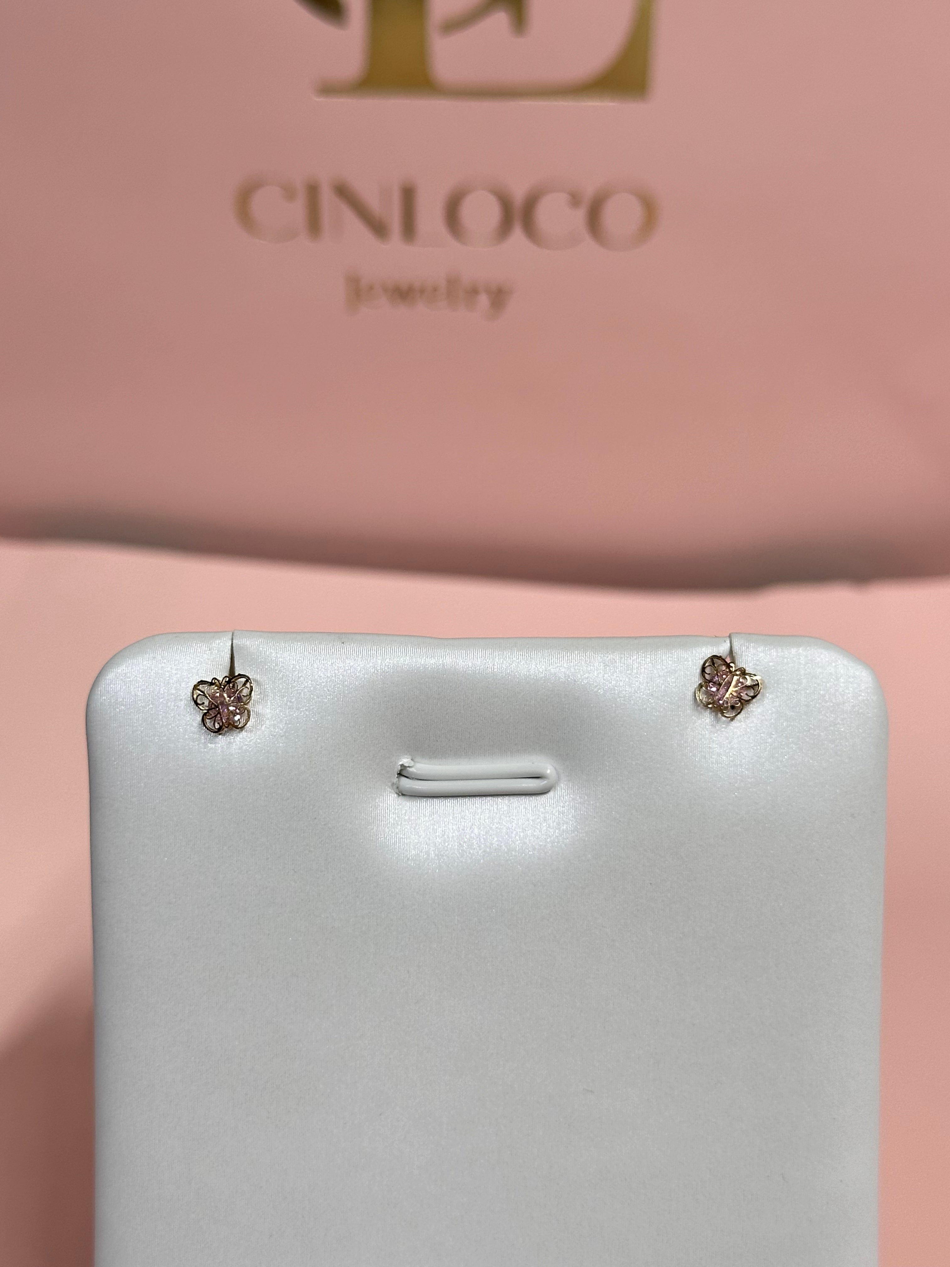 10k Solid Gold Screw Back Studs - CinloCo