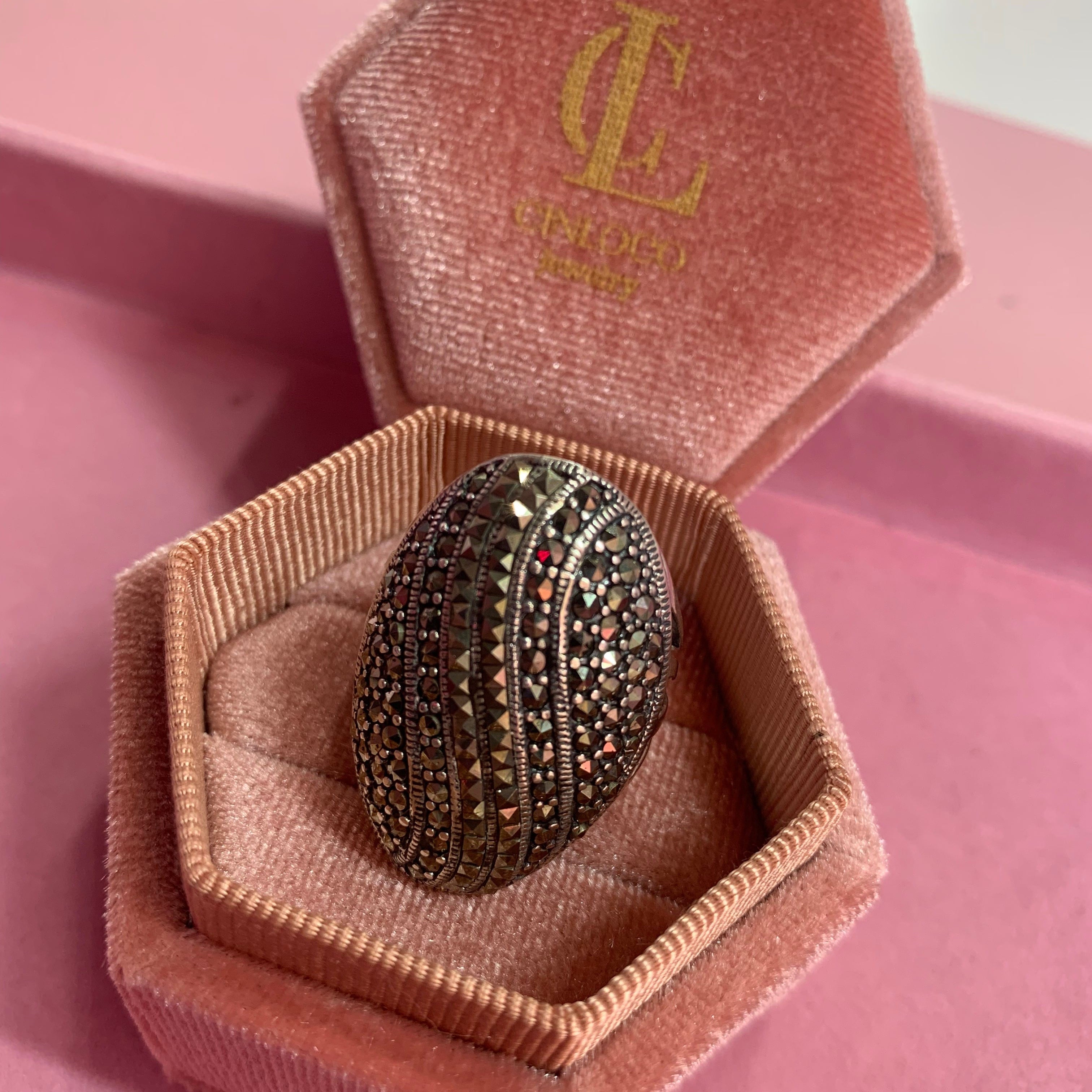 Sterling Silver vintage waves ring - CinloCo