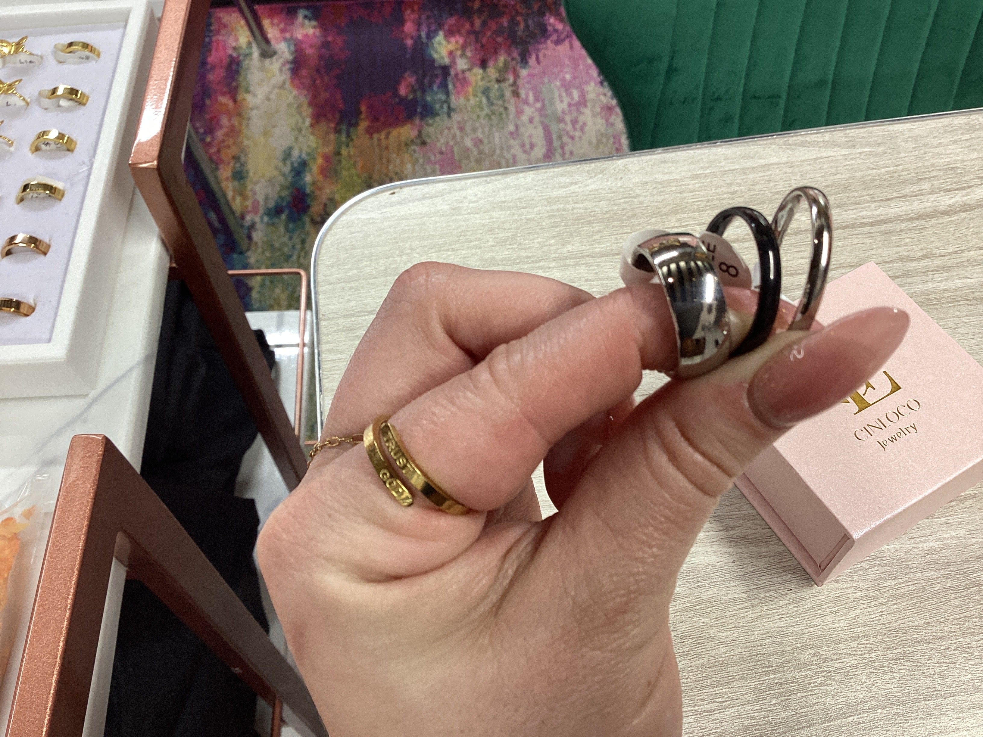 Unisex stainless steel rings - CinloCo