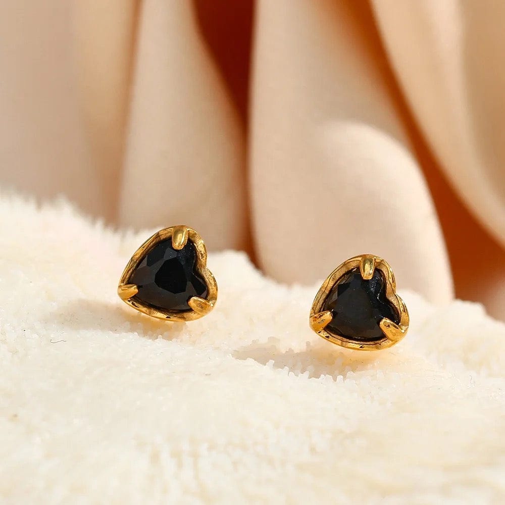 Heart Zircon Earrings - CinloCo