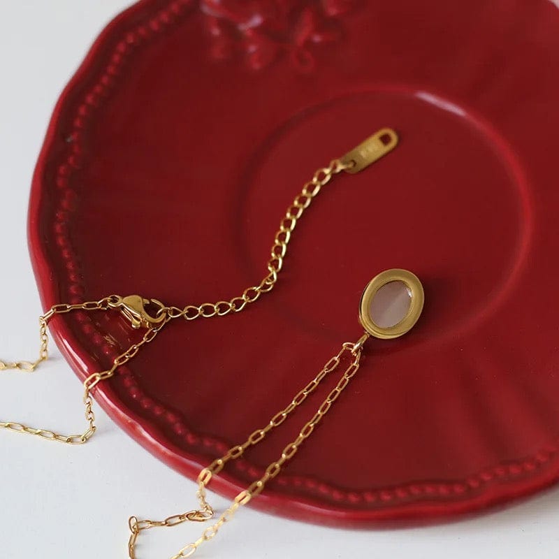 Vintage Opal Oval Necklace - CinloCo