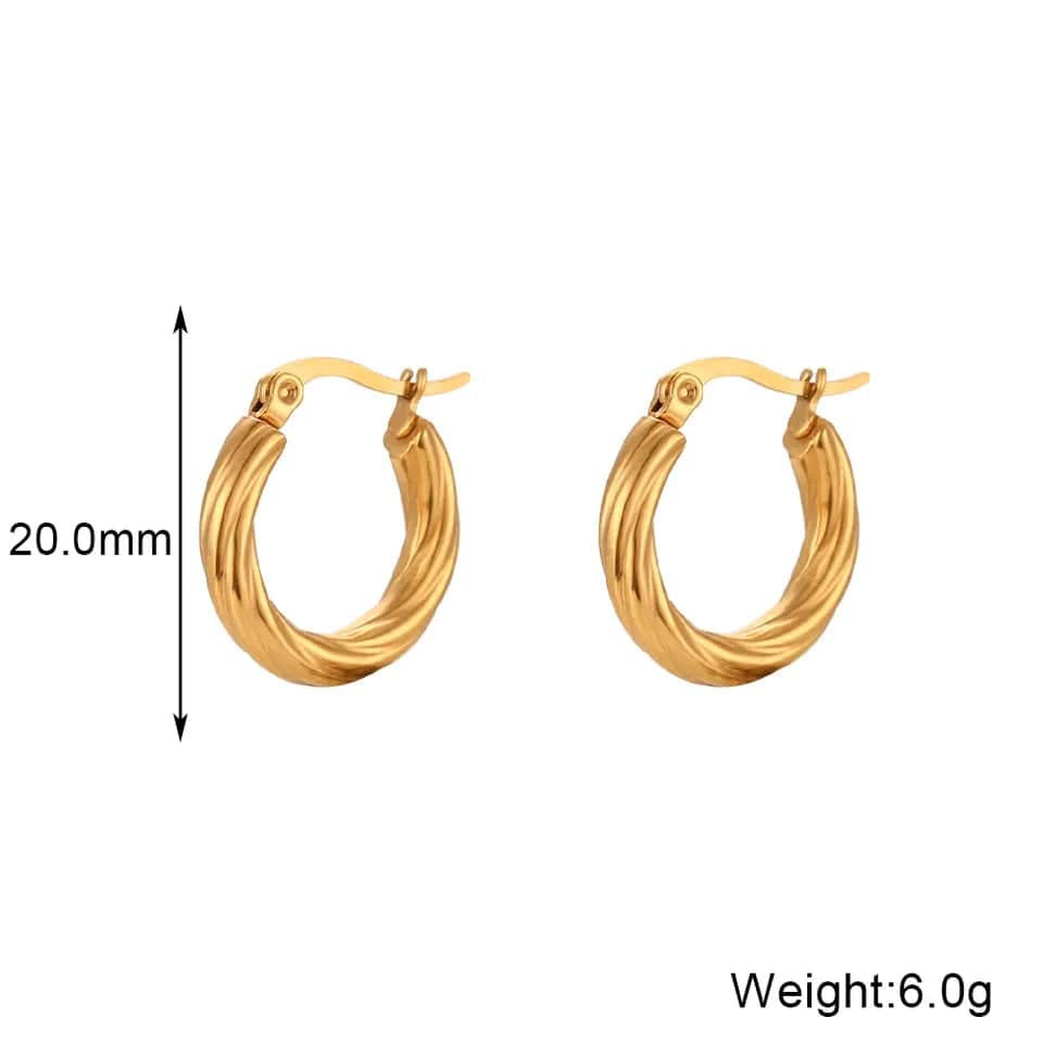 Croissant Golden Hoops - CinloCo