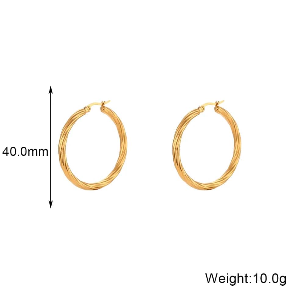 Croissant Golden Hoops - CinloCo