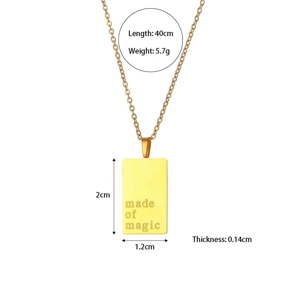 LOVED Gold Necklace - CinloCo