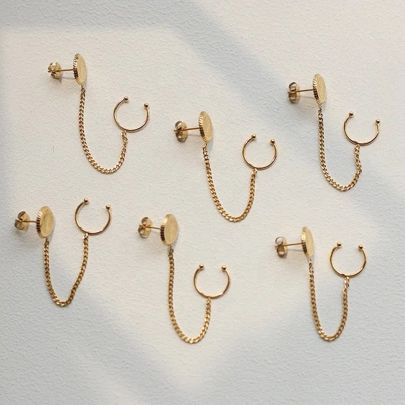 Coin Ear Clip Tassel - CinloCo