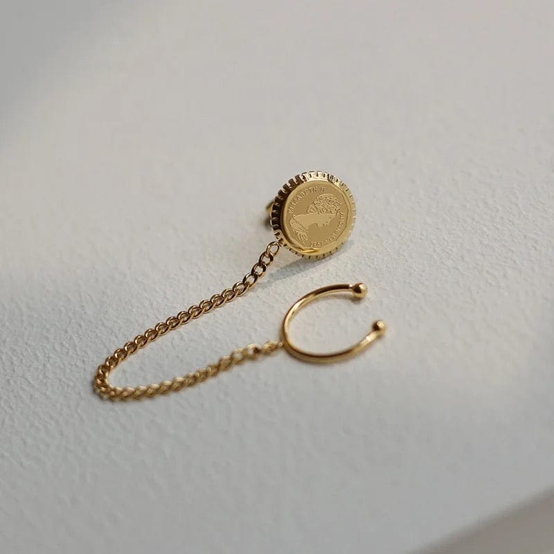 Coin Ear Clip Tassel - CinloCo