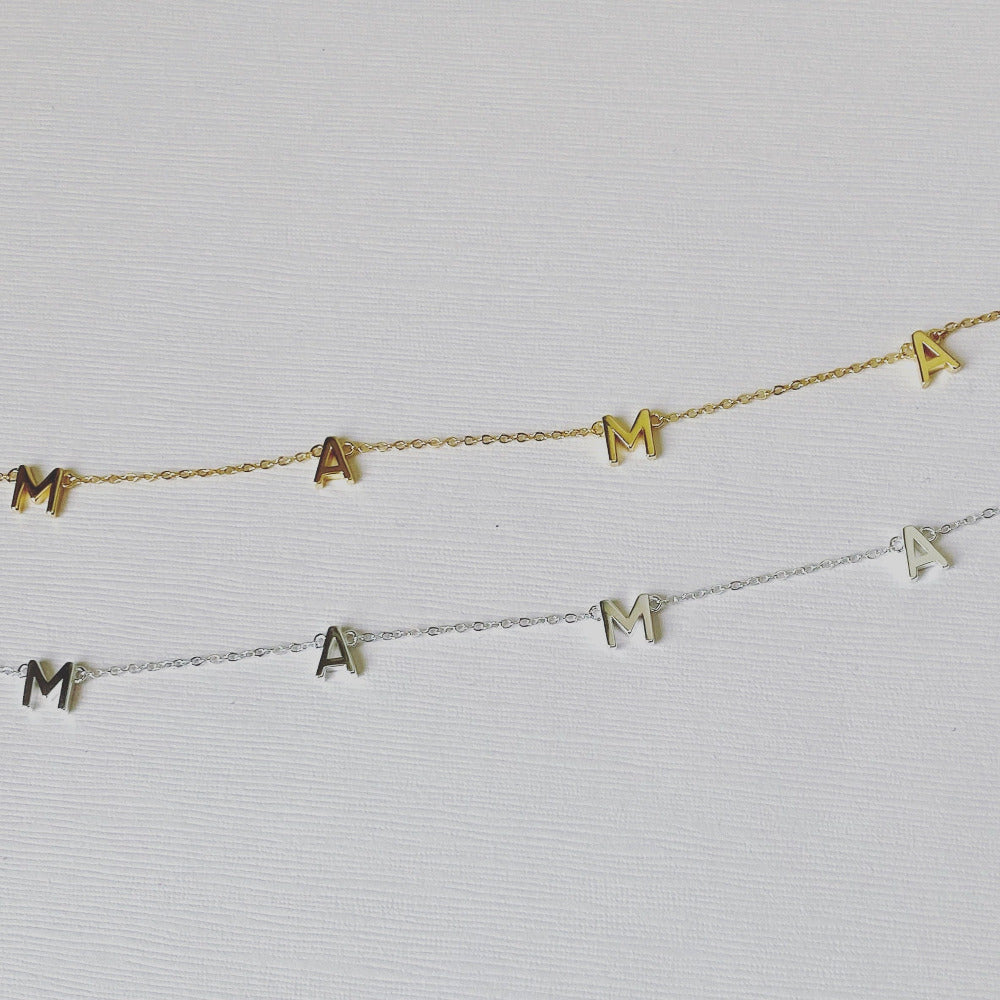 MAMA Gold & Silver Dainty Necklace - CinloCo