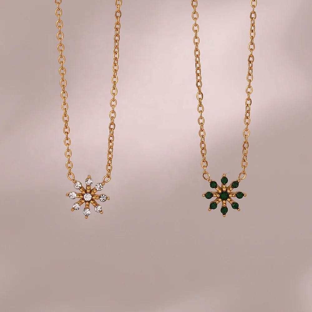 Dainty Daisy Zircon Necklace - CinloCo