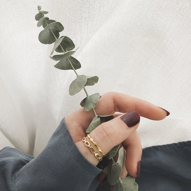 Chain Minimalist Gold Ring - CinloCo