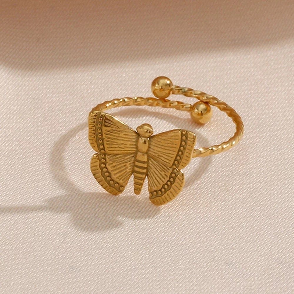 Retro Butterfly Ring - CinloCo