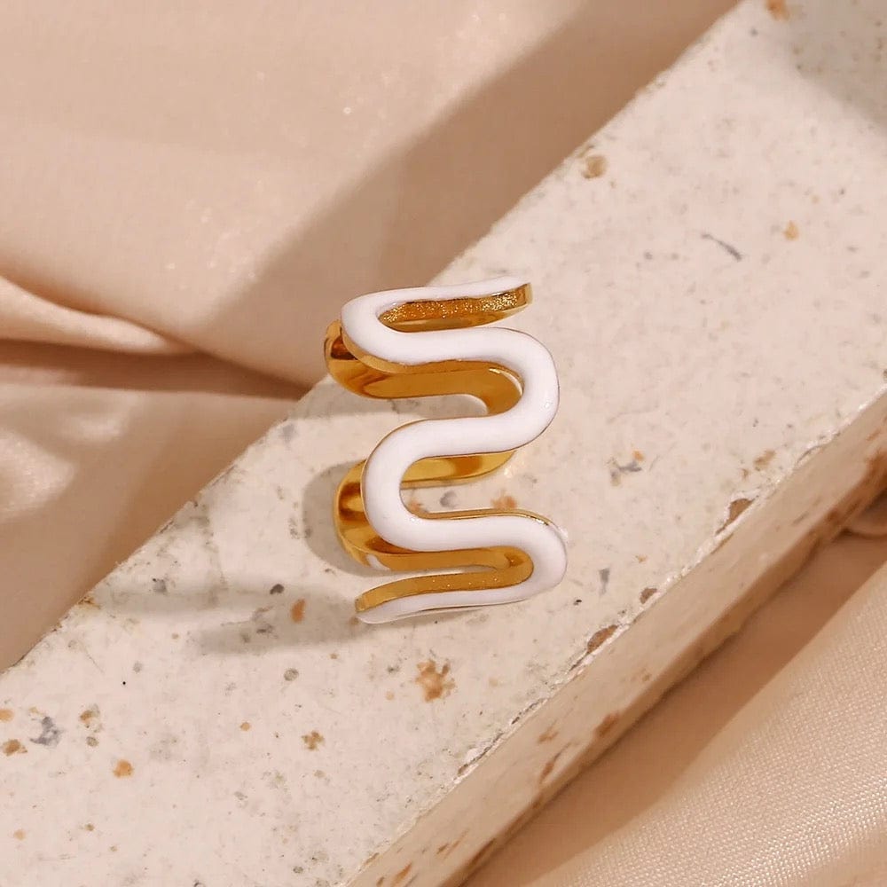 Enamel Wave Ring - CinloCo