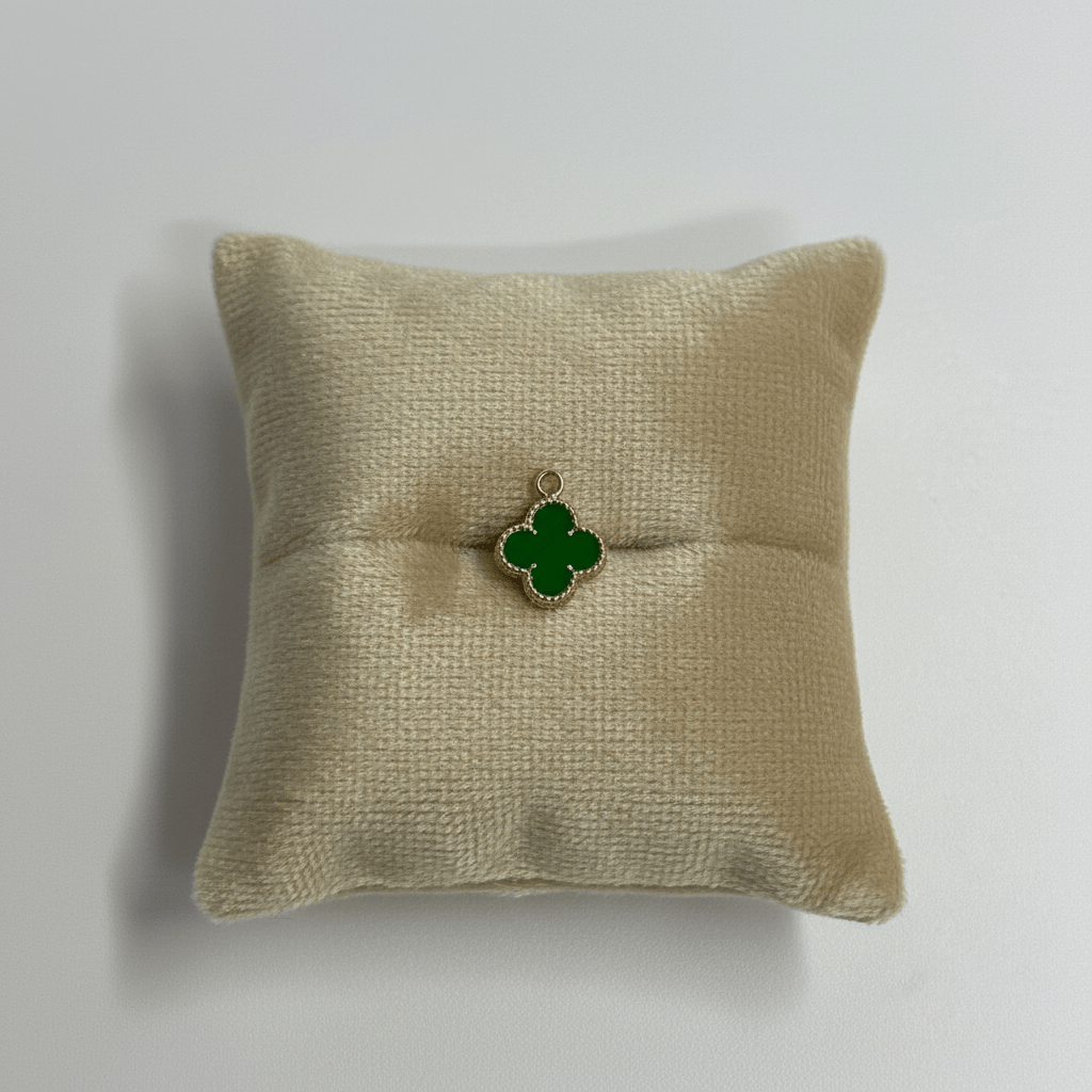 10k Dangle Clover Colorful Charm