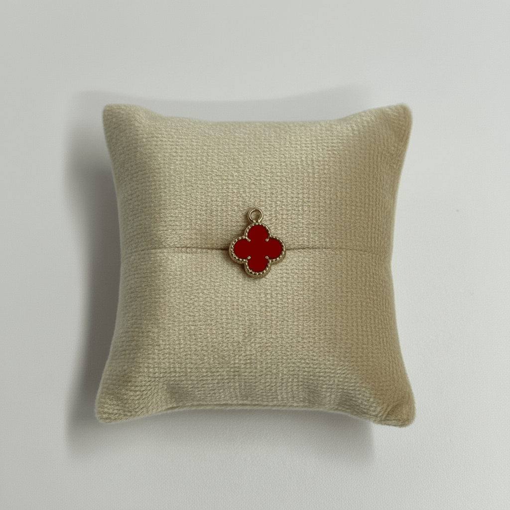 10k Dangle Clover Colorful Charm