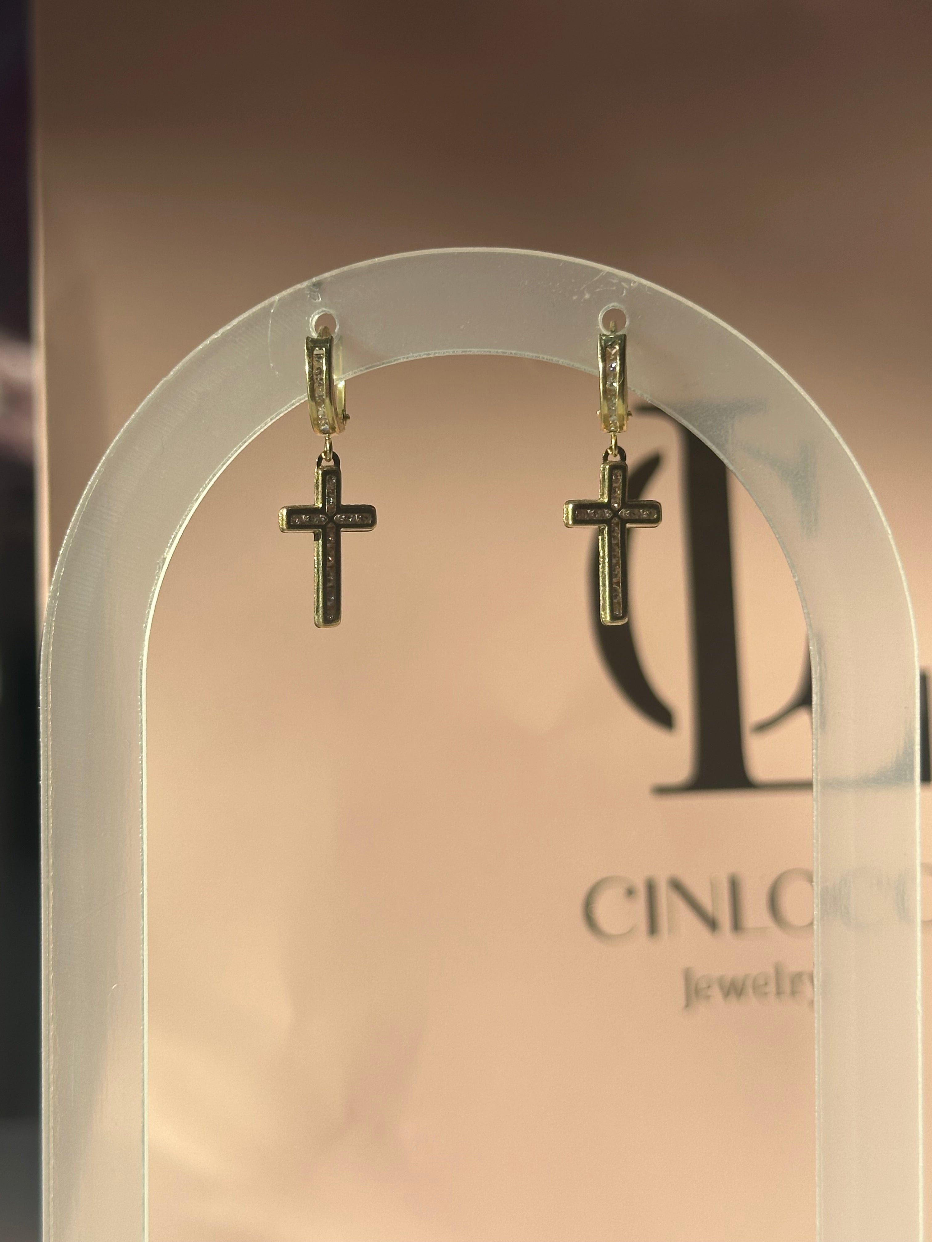 10k Faith Earrings - CinloCo