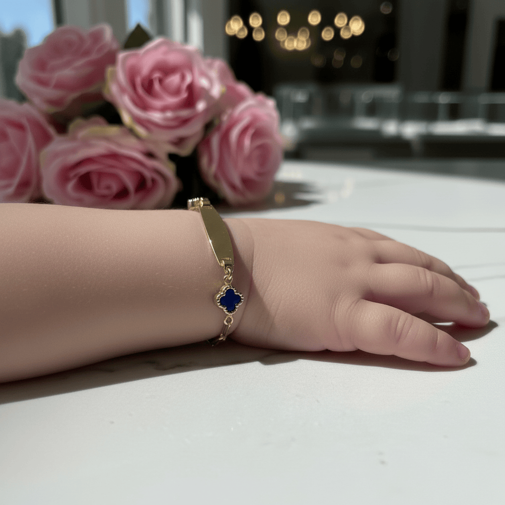 10k Ocean Clover Kid Bracelet