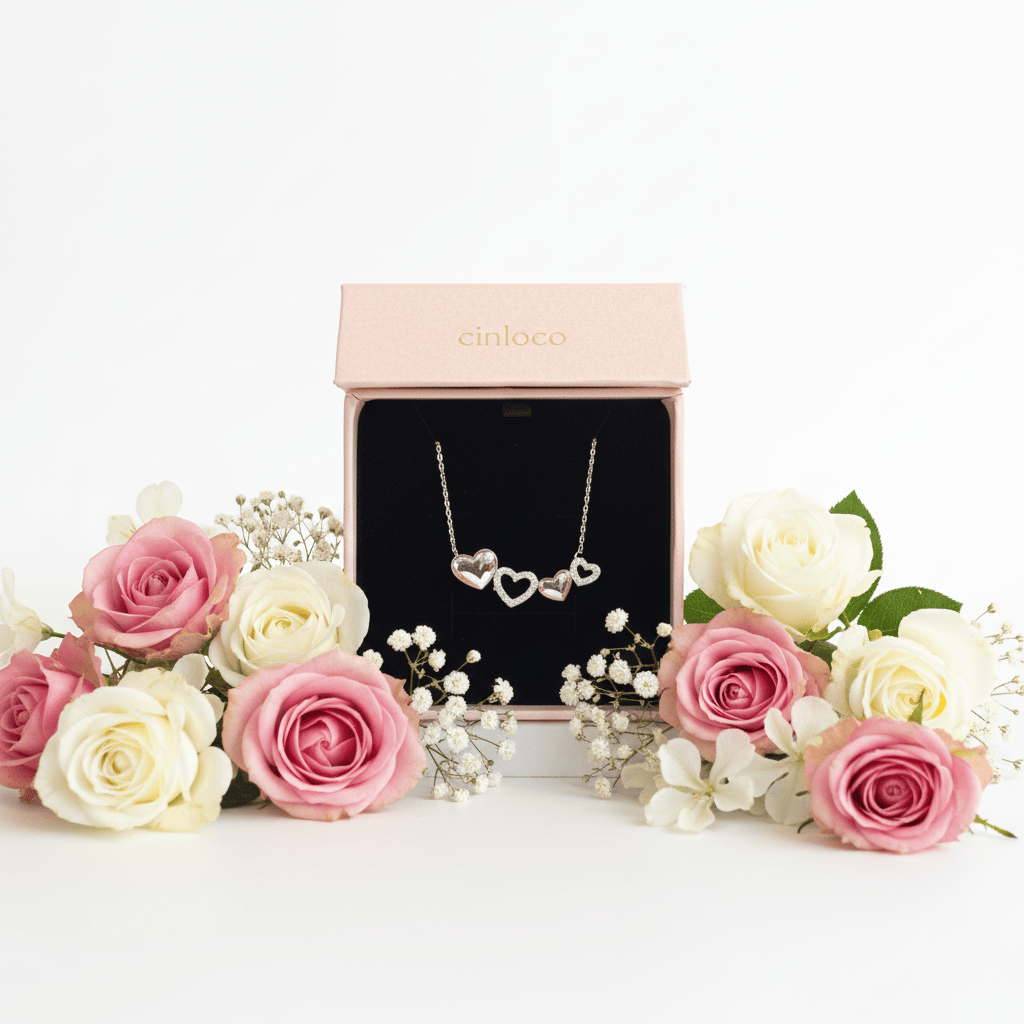 10k Quadruple Love Necklace