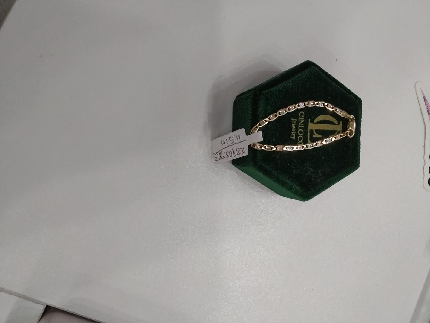 10k Tri Valentino Baby Bracelet