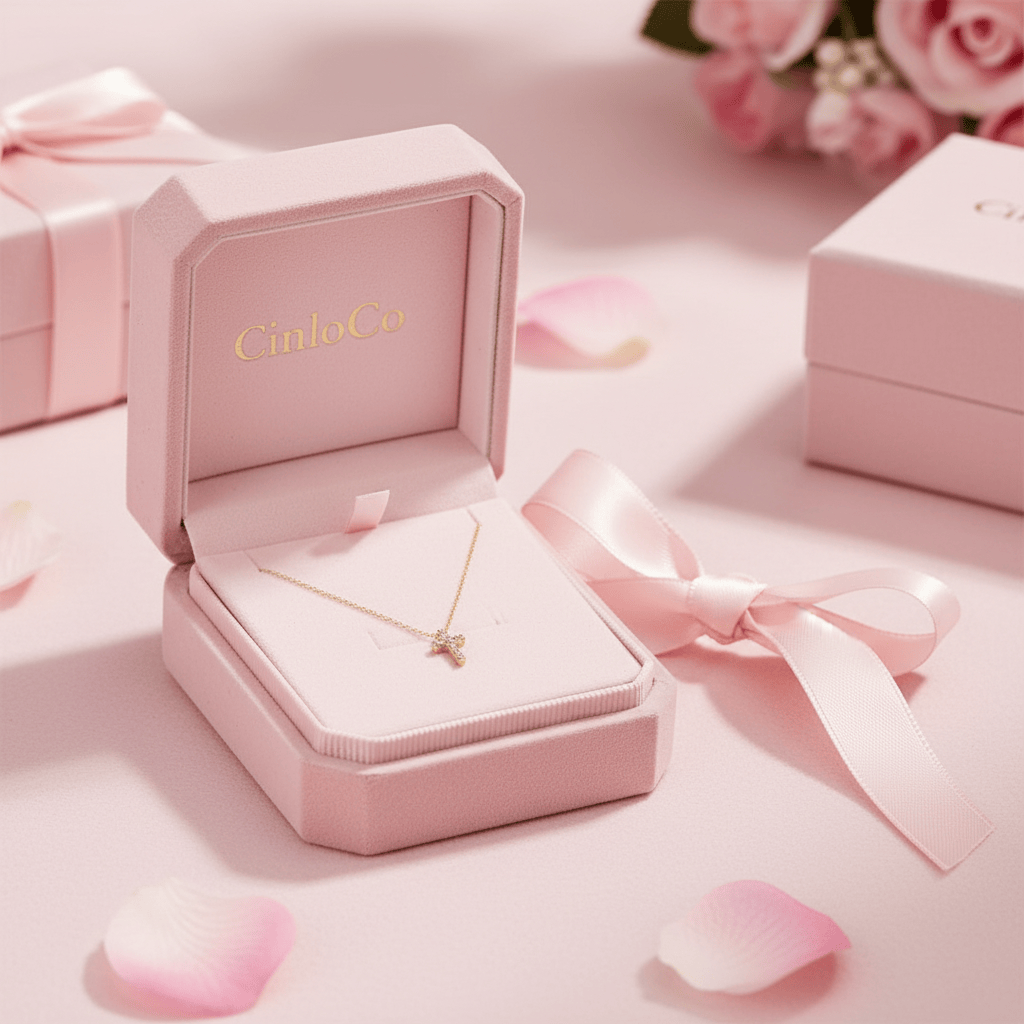 Dainty Cross Necklace 10K Yellow Gold