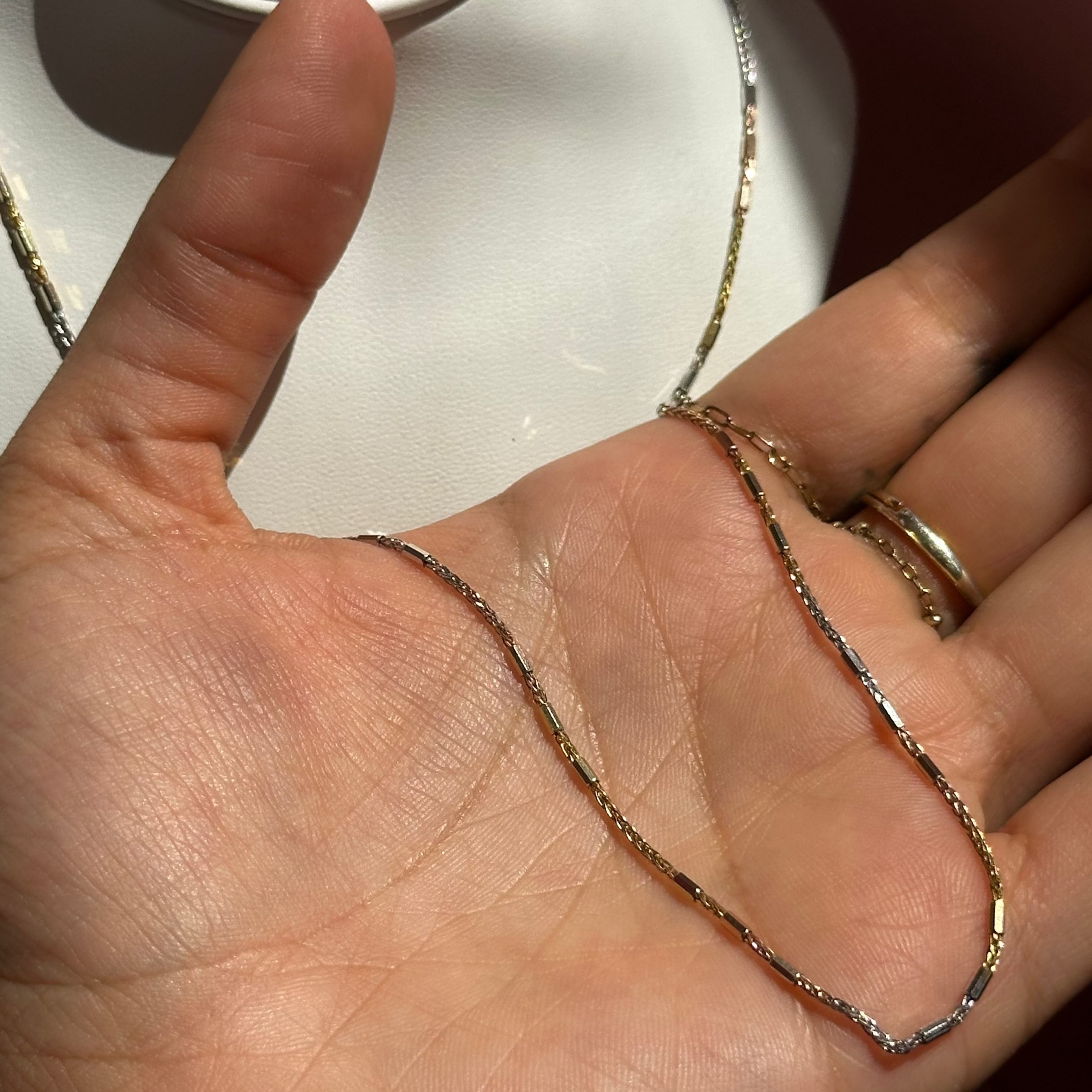 10k Tootsie Roll Tricolor chain