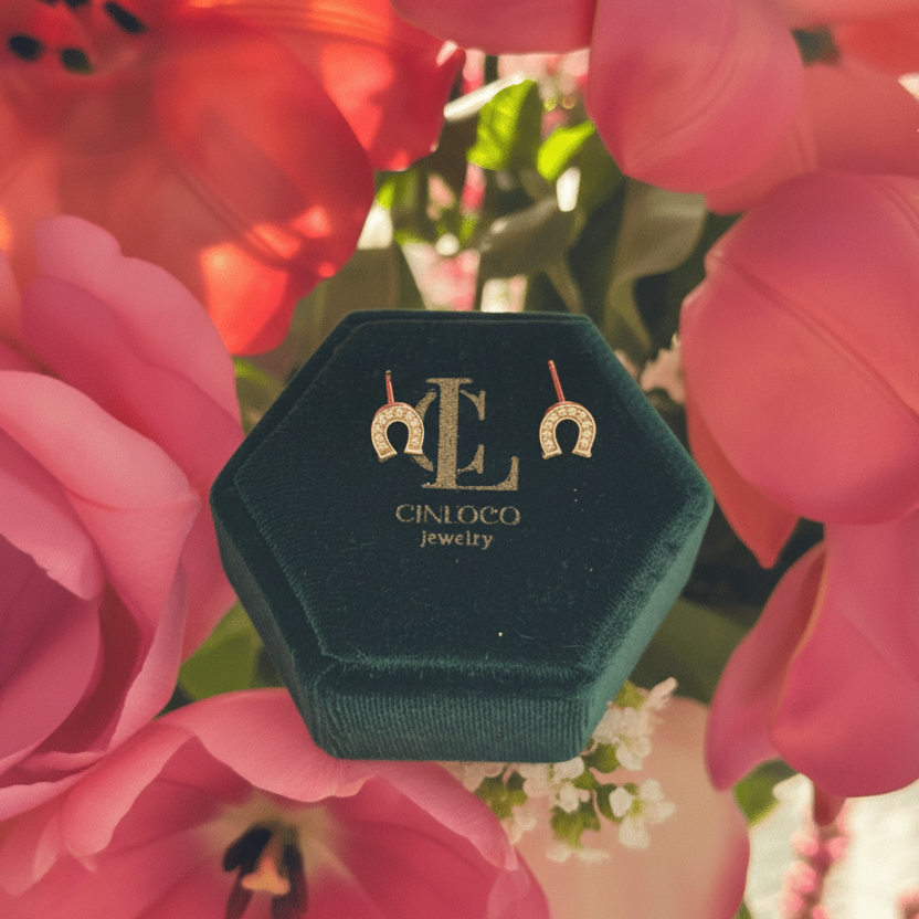 14k Lucky Horse Earrings