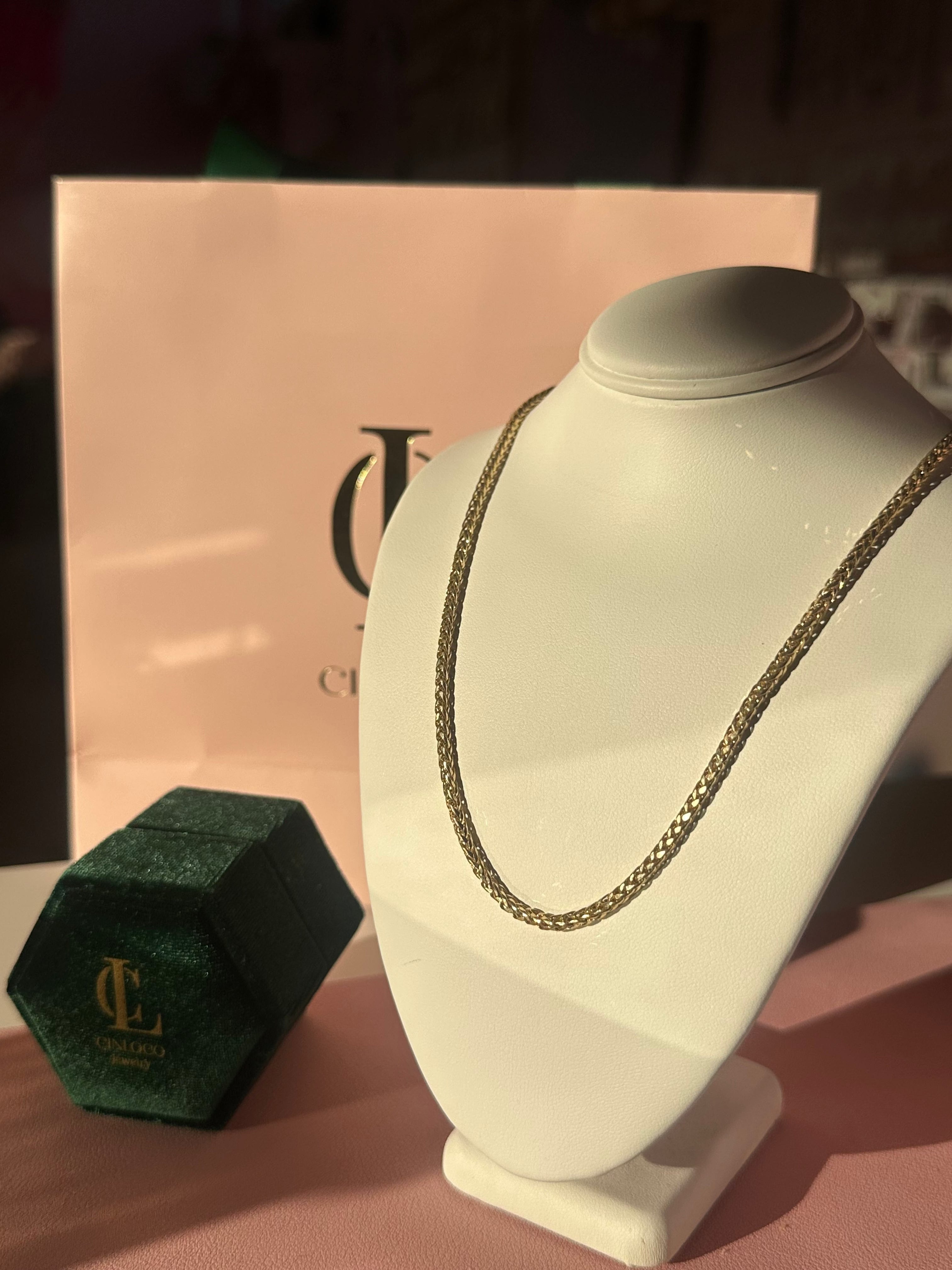 14k Braided Chain