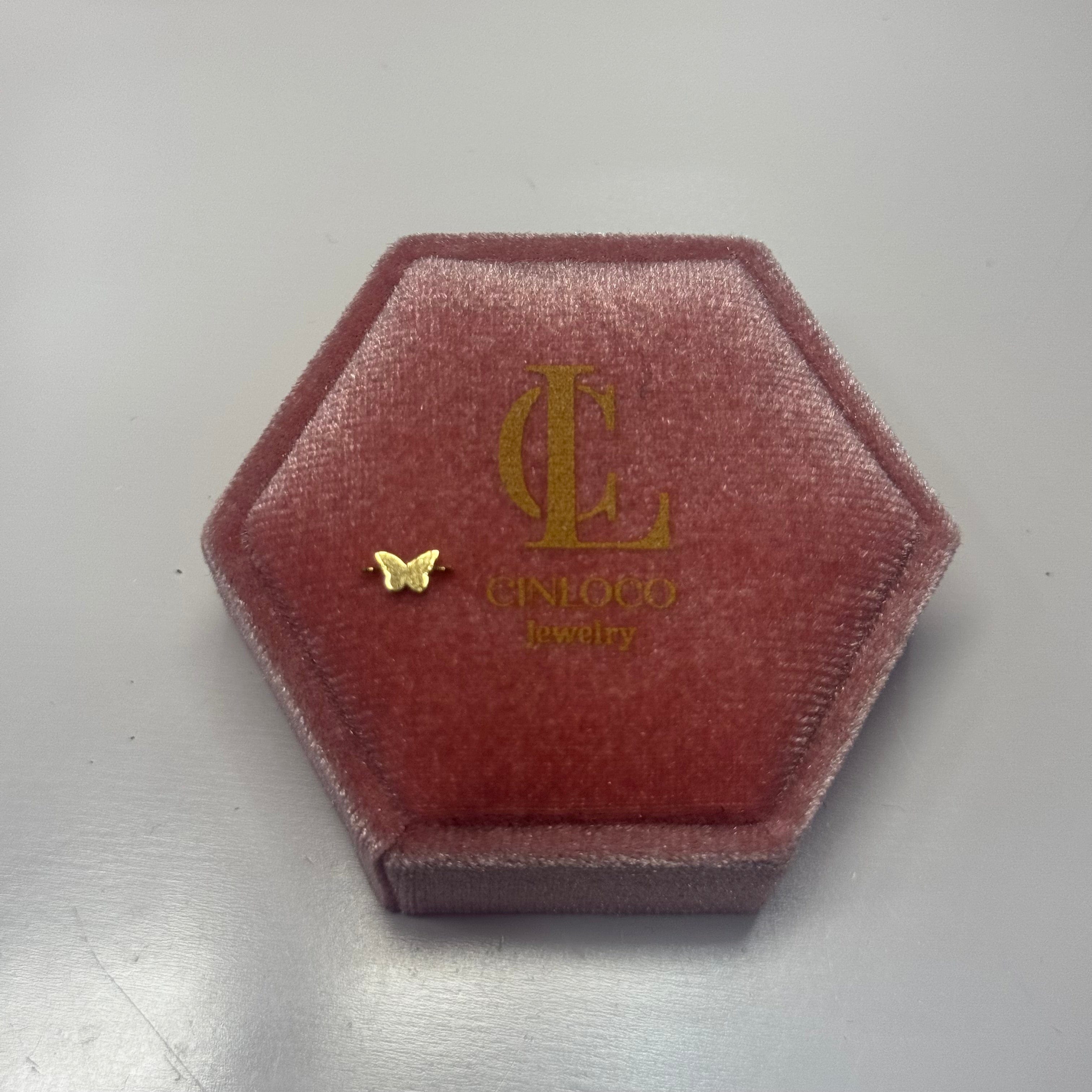 14k Connector Butterfly Charm - CinloCo